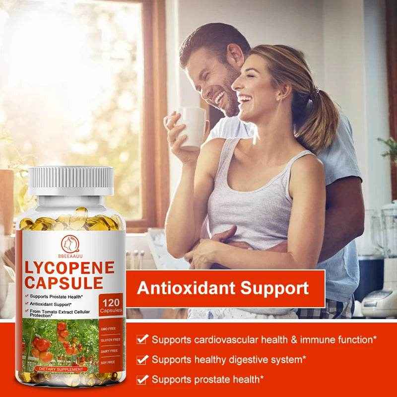 BEWORTHS Lycopene Capsules Support Prostate and Bladder Health, Alleviate Urinary Tract Pain, Male Reproductive Health Support