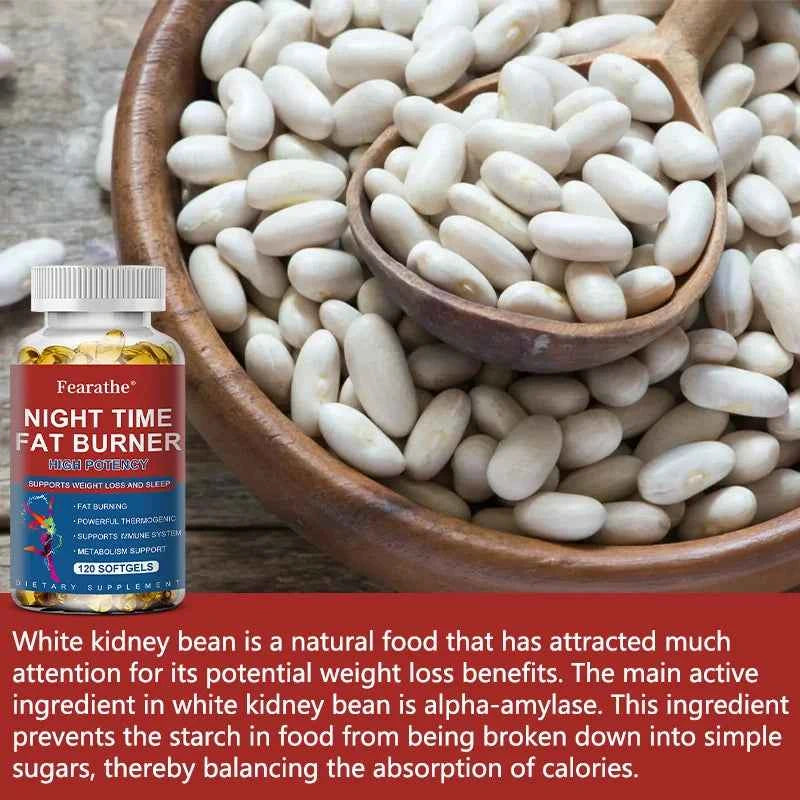 Nighttime Fat Burner - Highly Effective Support for Weight Management and Sleep Fat Burning Powerful Thermogenic Support