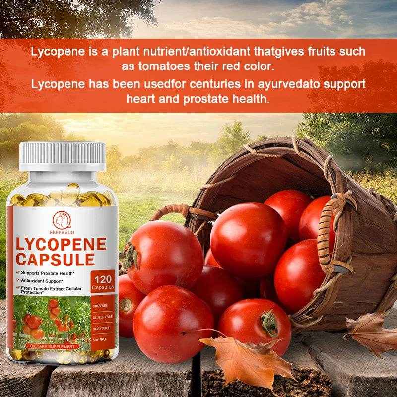 BEWORTHS Lycopene Capsules Support Prostate and Bladder Health, Alleviate Urinary Tract Pain, Male Reproductive Health Support
