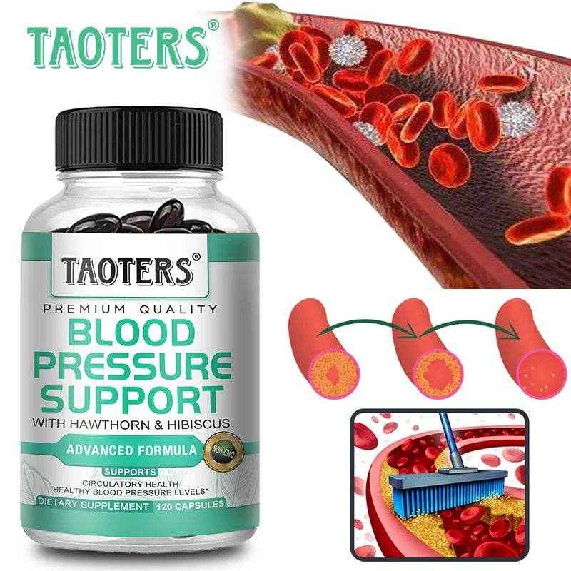 Premium blood pressure supplement for cardiovascular and heart health, helping balance blood pressure and improve blood flow