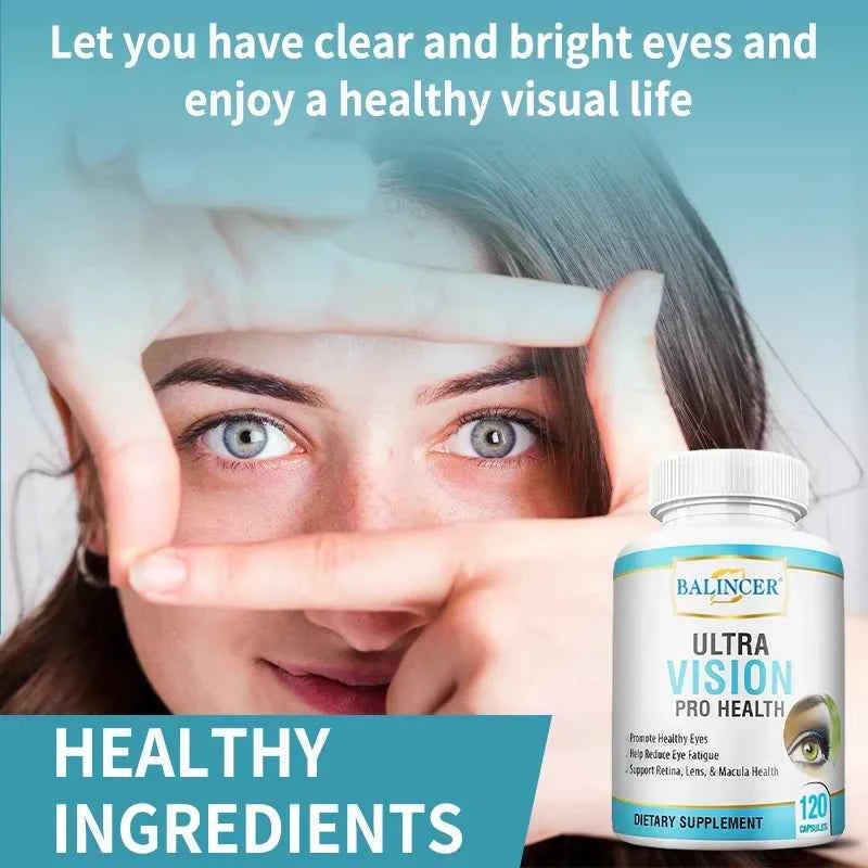 Eye Care Supplement - Contains Lutein, Zinc, Vitamin A antioxidants to help protect eyes and relieve symptoms of fatigue