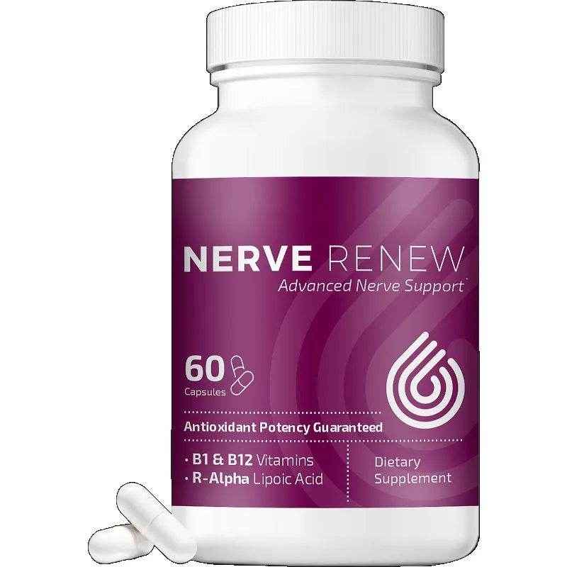 Vitamin D, Vitamin B Complex, Advanced Nerve Support - 300 mg Stabilized R-Lipoic Acid, Benfotiamine, 60 Capsules