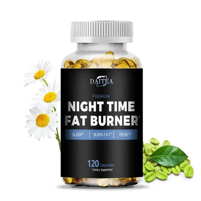 Nighttime Fat Burner Supplement - Supports Cardiovascular and Digestive Health, Benefits Sleep Quality, Weight Management