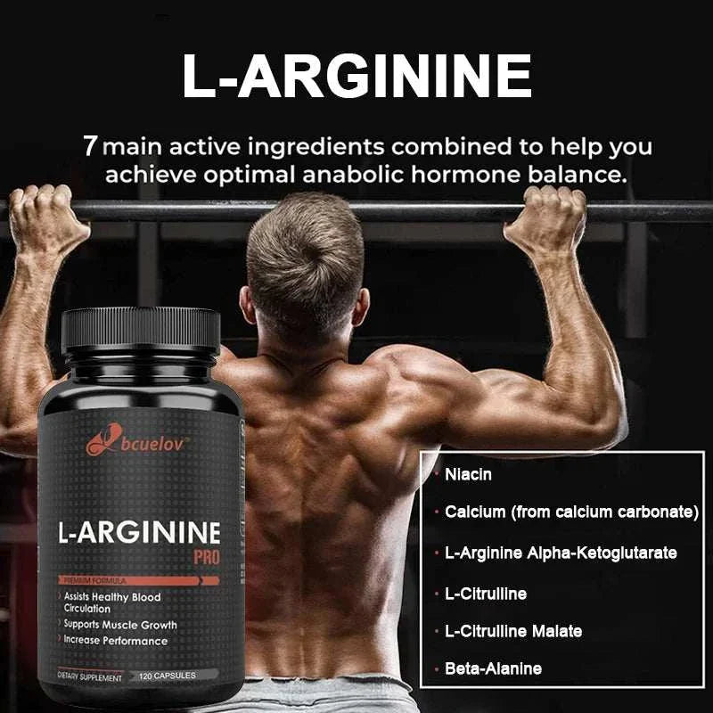 Energy Booster Capsules – Nitric Oxide + L-Citrulline for Strength, Endurance & Muscle Mass – Pre-Workout Support – 120 Capsules by 2020WFG