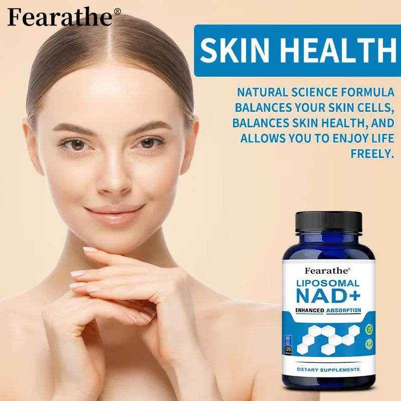 VIVALIFER Liposomal NAD+ Supplement for Super Absorption, Anti-Aging, Energy and DNA Repair, Brain Function