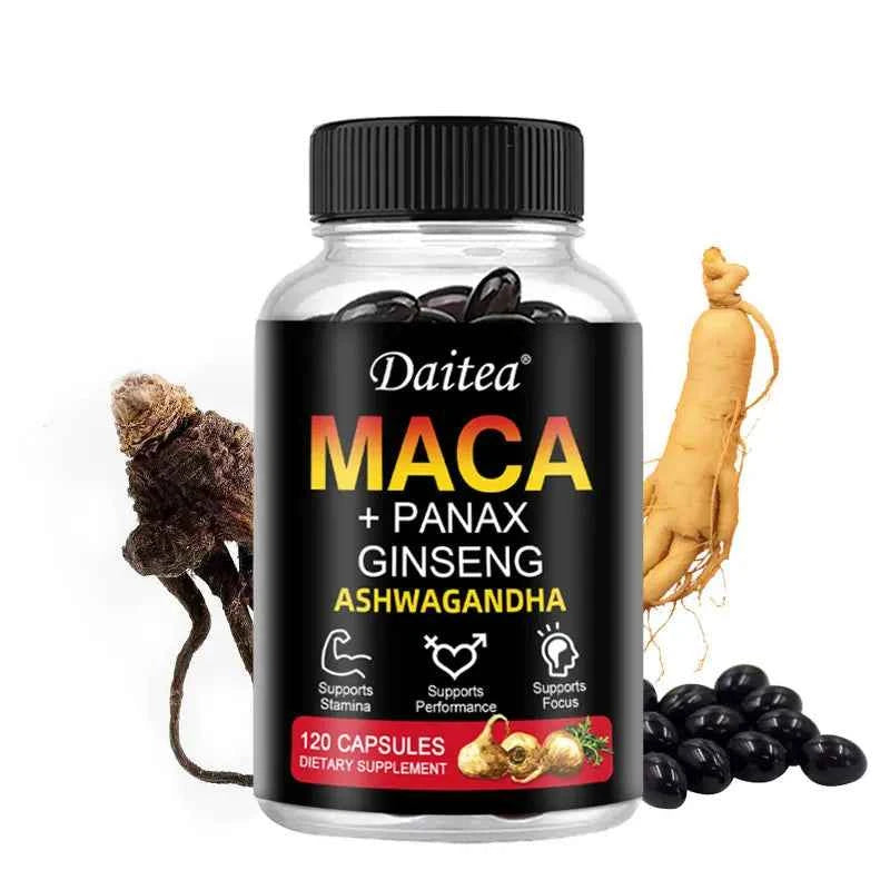 Red Ginseng & Ashwagandha Extract, Supports Energy, Endurance & Performance, Men&