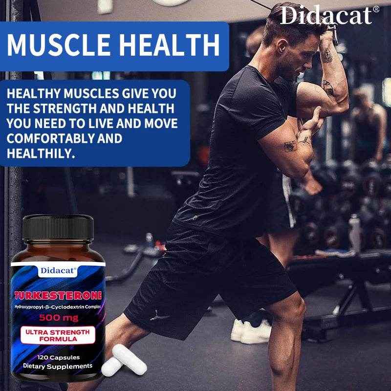 Didacat Turkish Sterol - 500mg, Supplement, Supports Strength, Muscle Health, Balanced Energy Levels