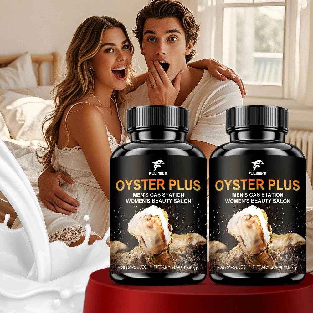 Oyster Plus Supplement, Energy and Vitality Daily Supplement, Powerful Oyster Extract, Provides Drive & Wellness for Men & Women