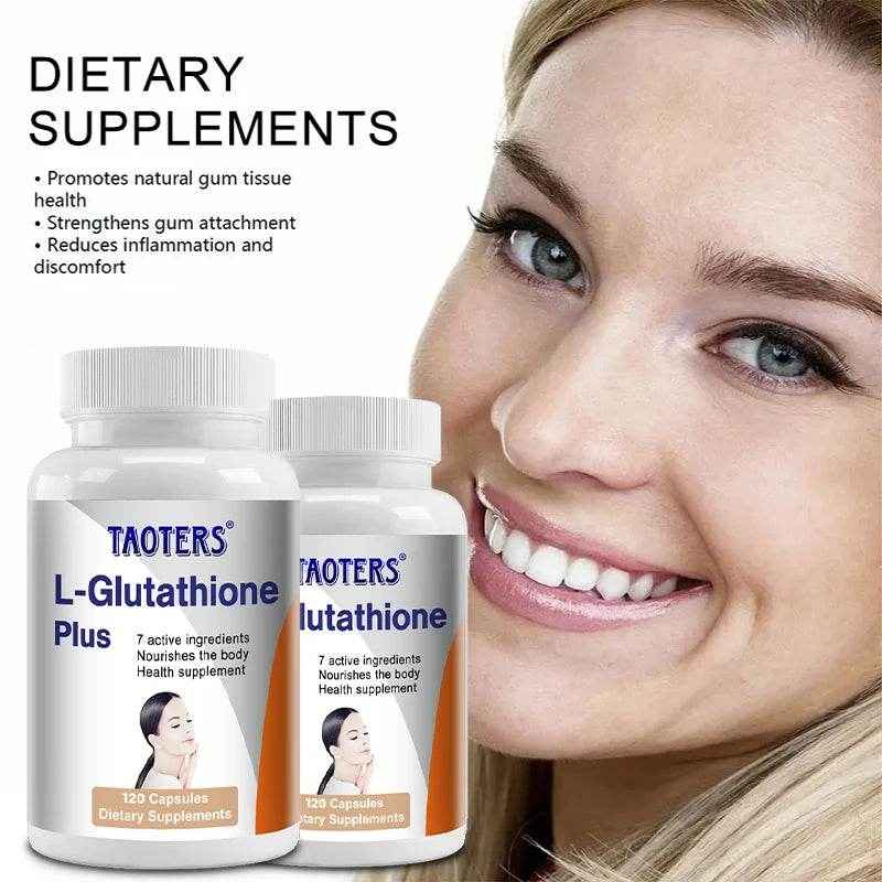 L-Glutathione Supplements - Helps The Immune System, Antioxidants, Supports Skin and Overall Health