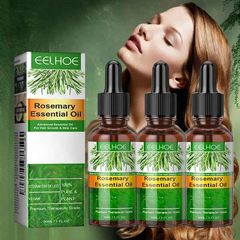 Rosemary Essential Oil Improves Frizz Strengthen Hair Roots Preventing Hair Dryness Split Nourishing Soft Glossy Hair Care Oil