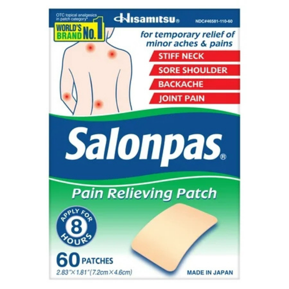 Salonpas Pain Relieving Patches (60 ct) DestGlow
