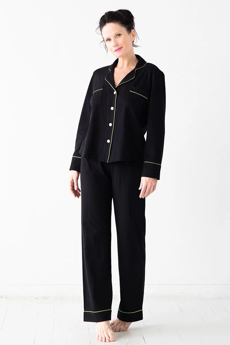 Classic Luxury Pajamas in Brushed Pima Cotton - DestGlow
