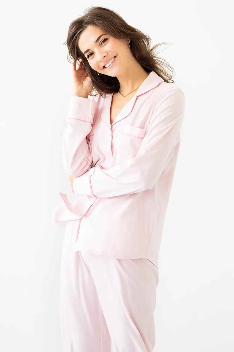 Classic Luxury Pajamas in Brushed Pima Cotton - DestGlow