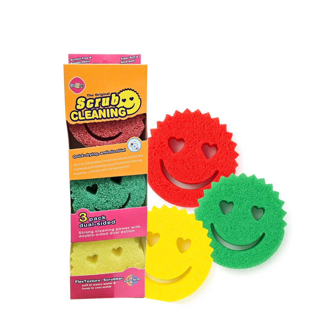 The Original Scrub Cleaning Sponges, 3?pack DestGlow