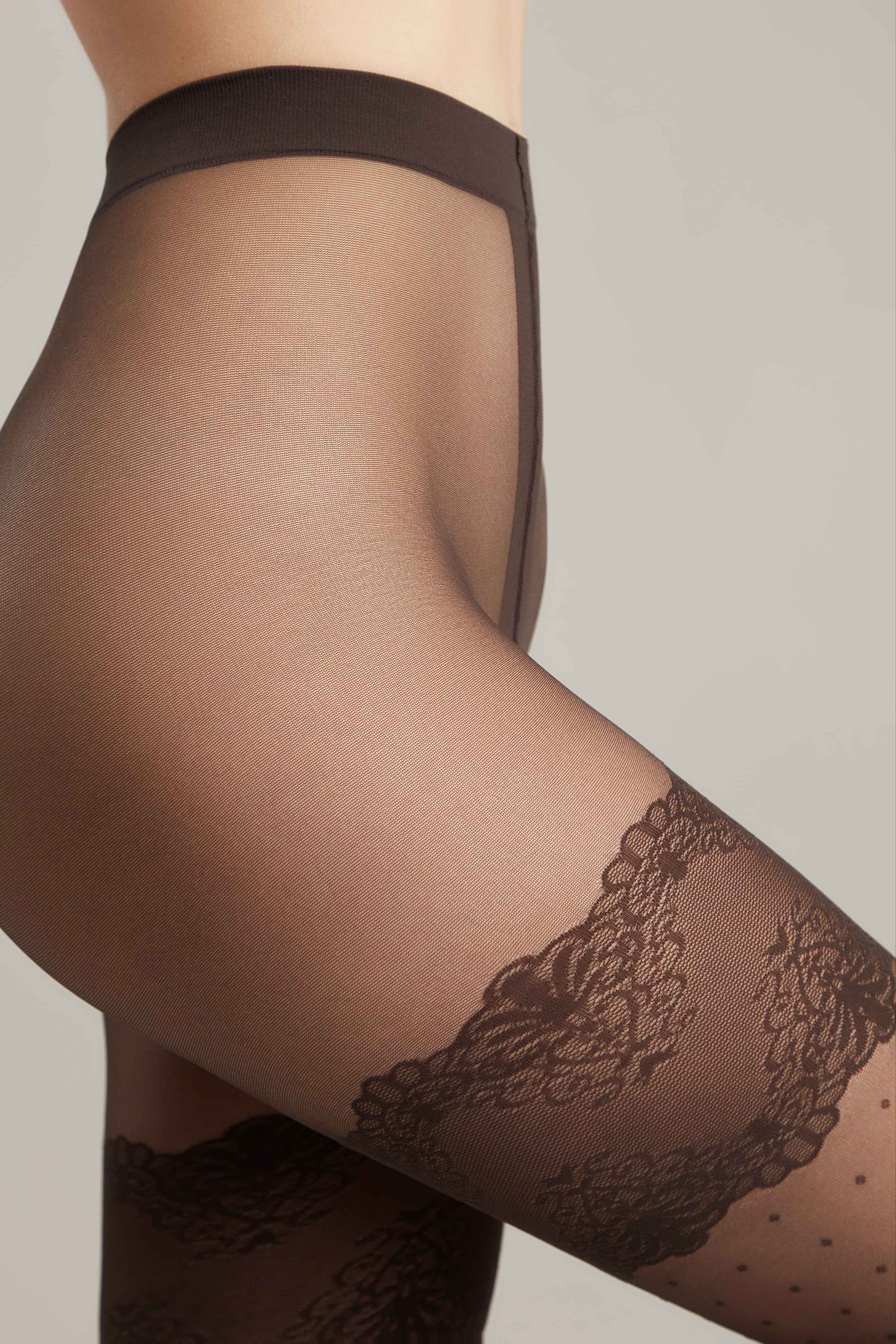 Fantasy Tights Conte Seduction - Polka Dots Stockings Imitation