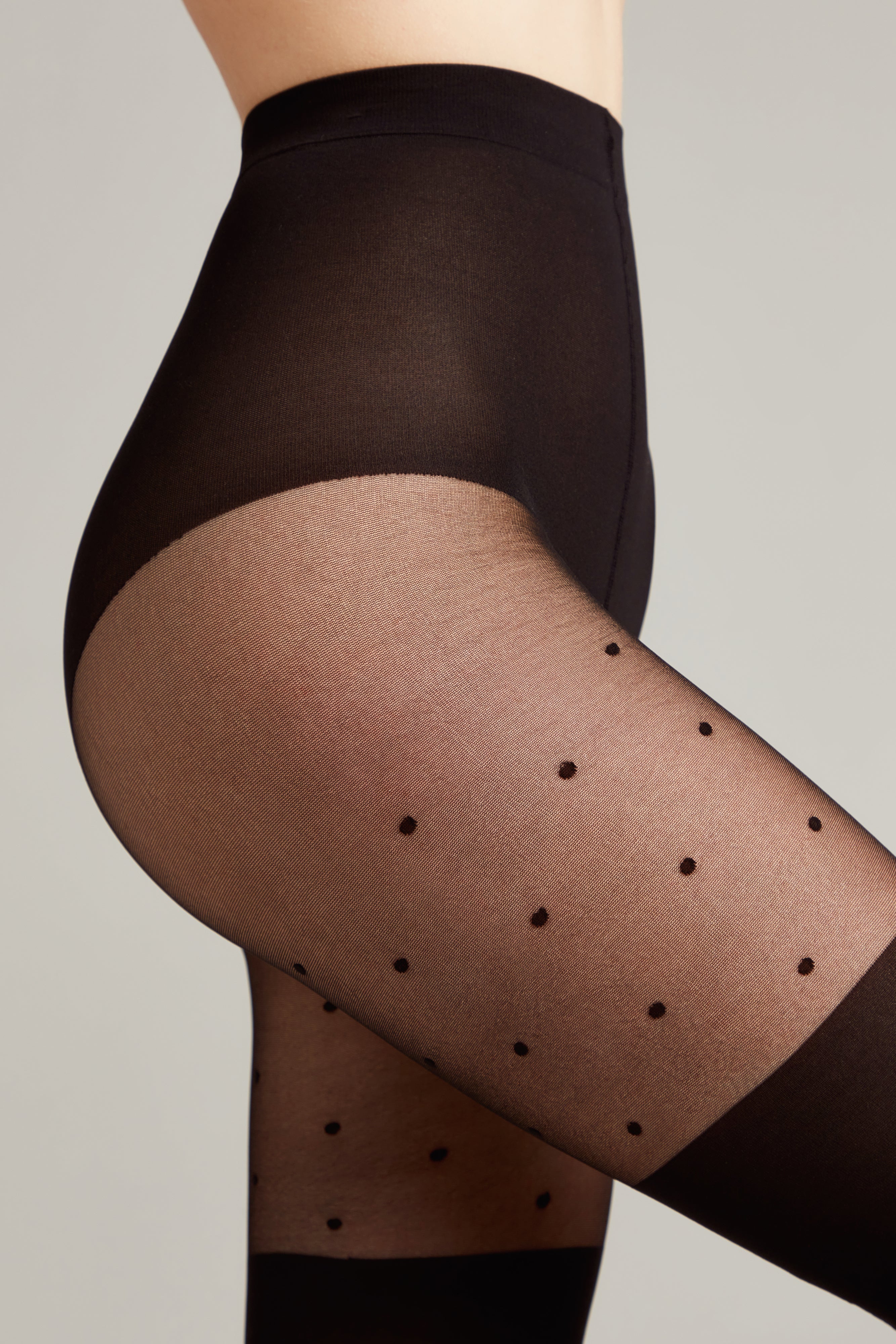 Fantasy Tights Conte Sensation - Polka Dots Stockings Imitation by TheRanok.com