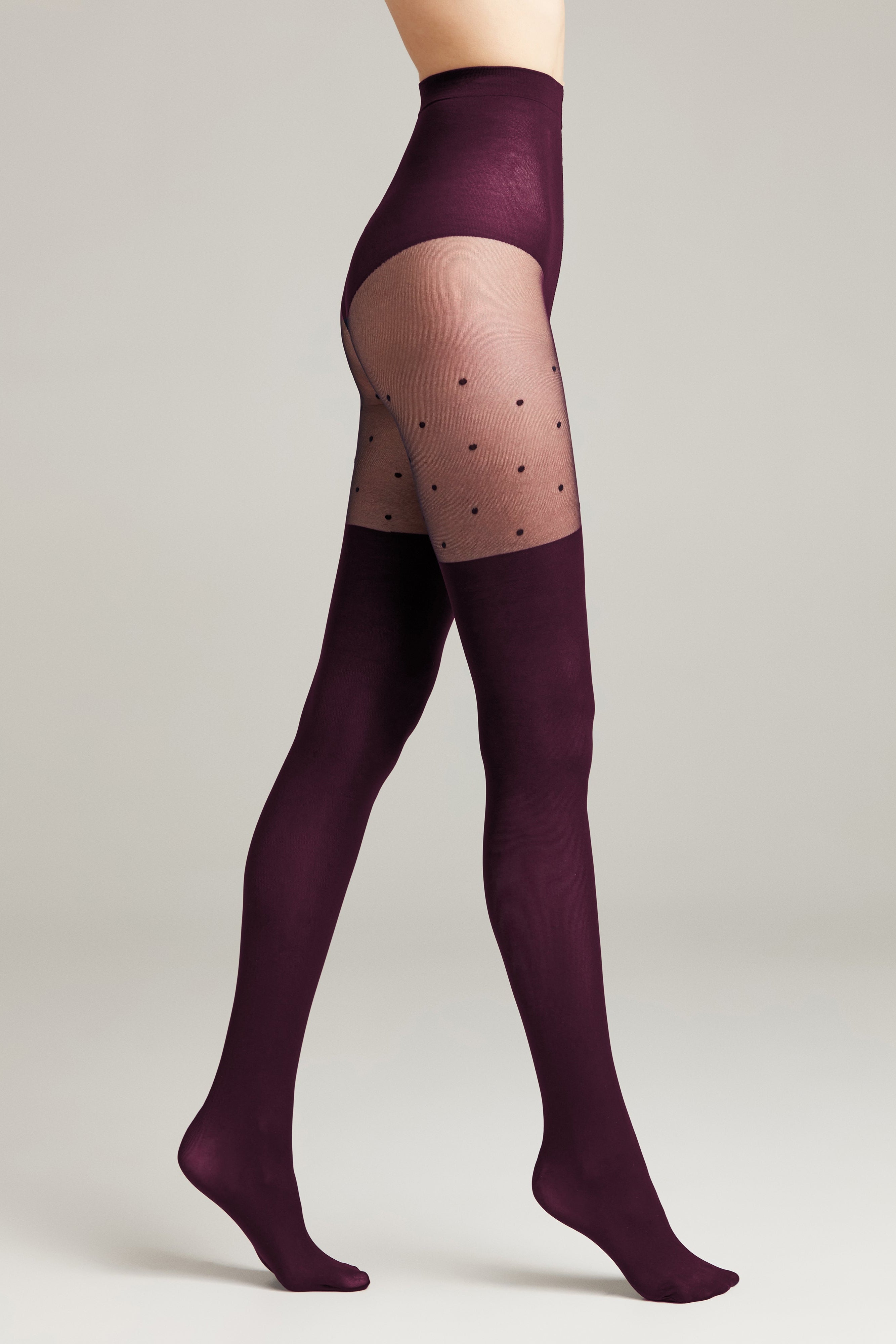 Fantasy Tights Conte Sensation - Polka Dots Stockings Imitation by TheRanok.com