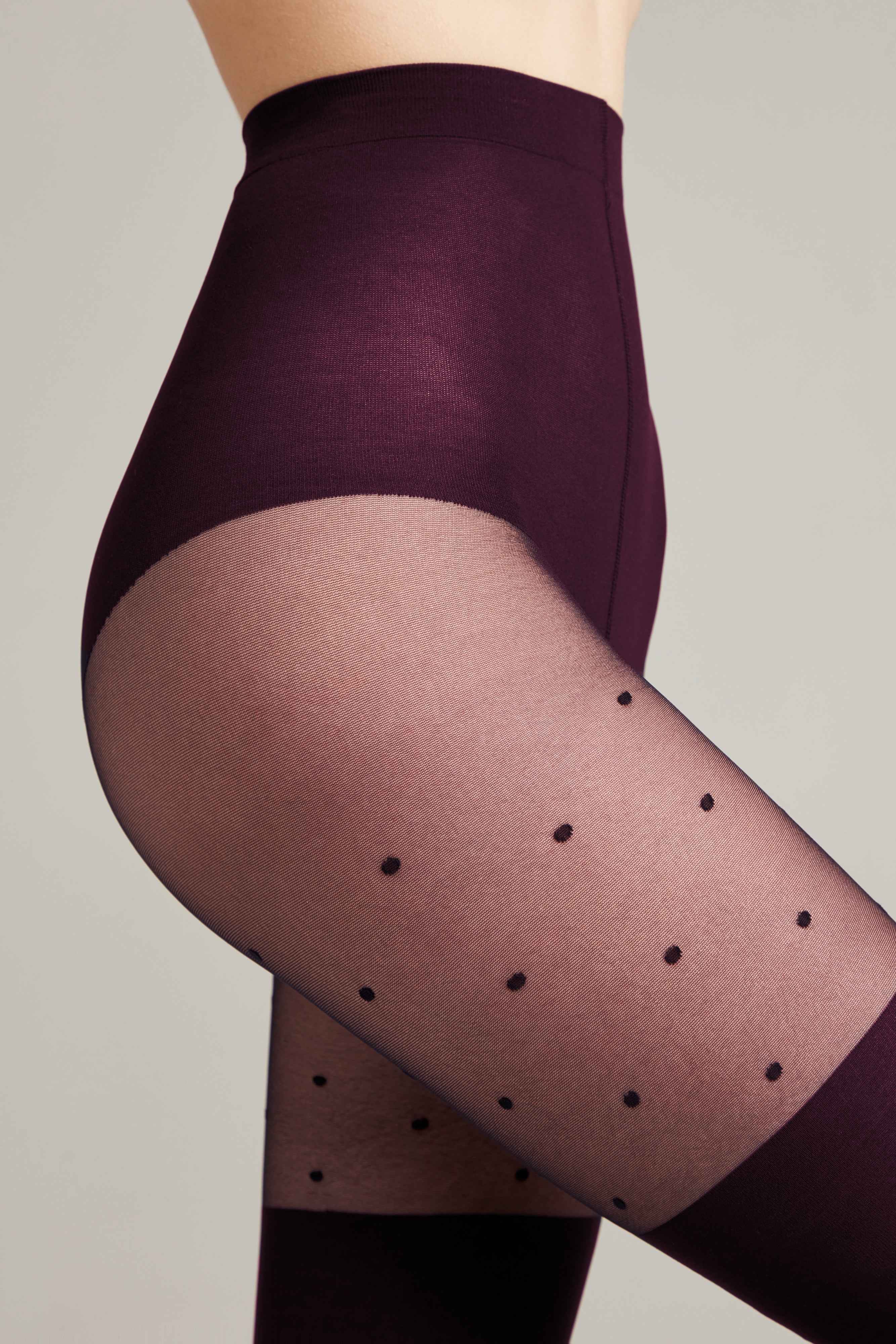 Fantasy Tights Conte Sensation - Polka Dots Stockings Imitation by TheRanok.com