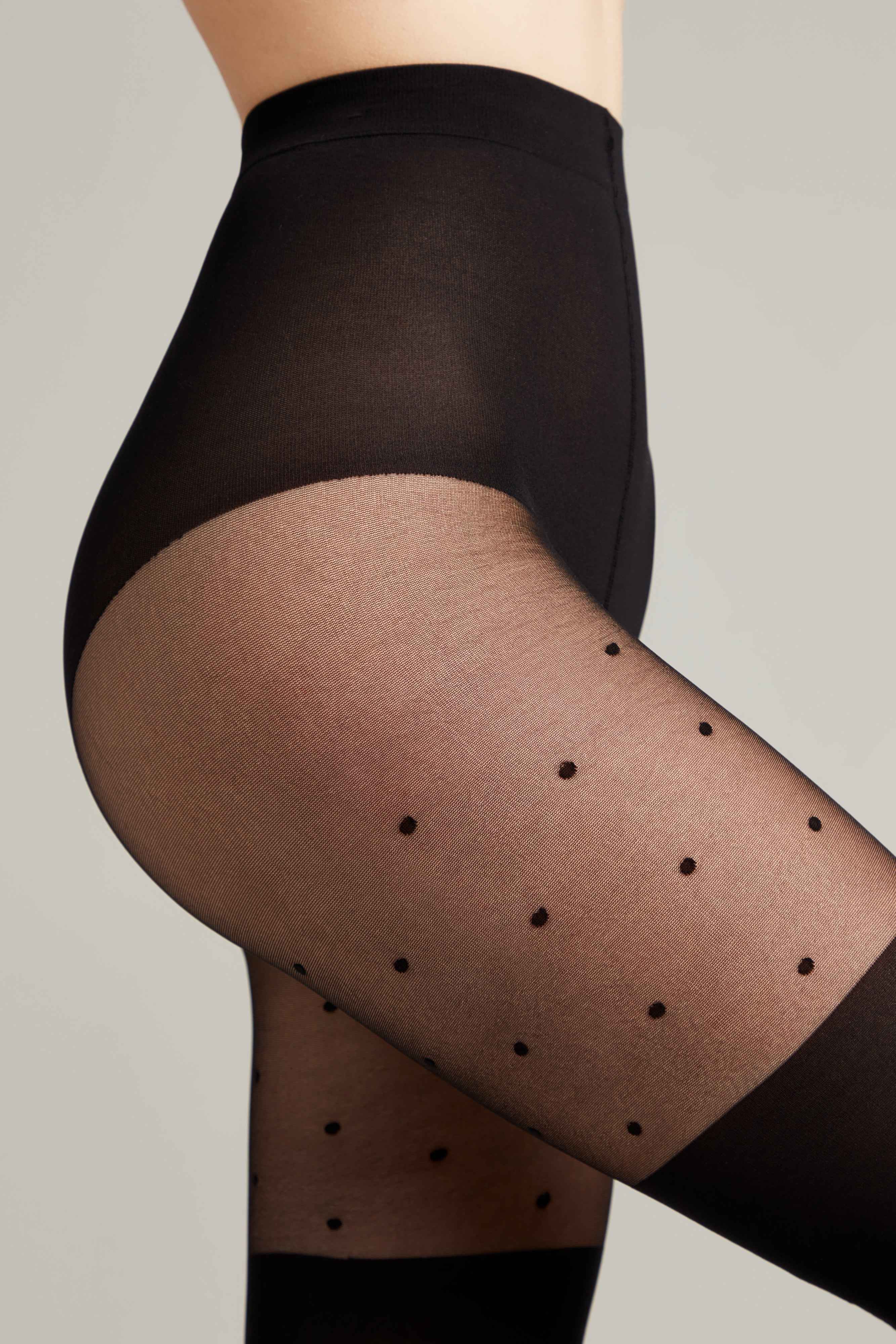 Fantasy Tights Conte Sensation - Polka Dots Stockings Imitation