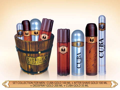 Gift/Set Cuba 4 Pcs. 3.4 Fl Perfume By Cuba For Men by Avera Group