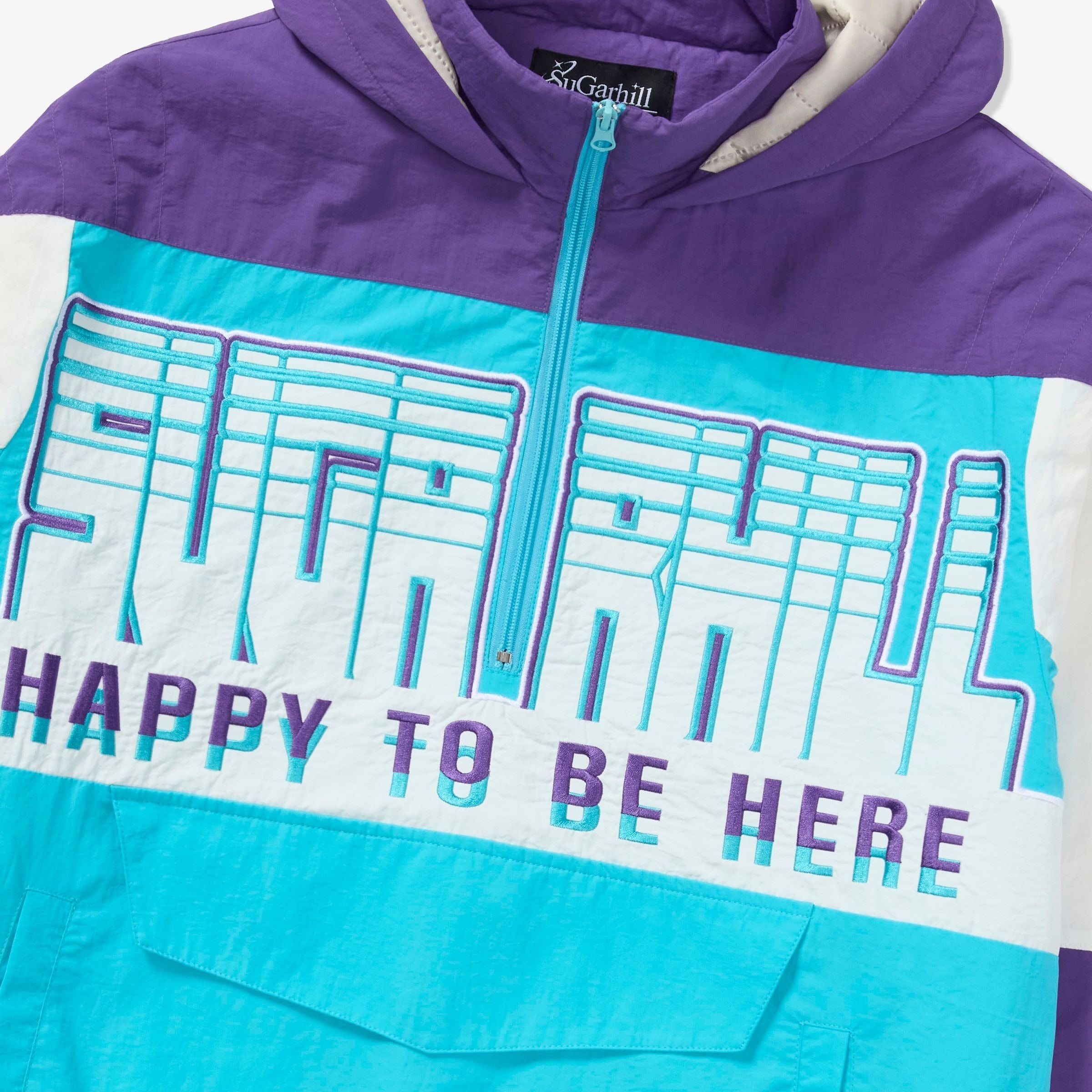 Sugarhill Bolt Windbreaker Jacket - Purple by Denim Exchange