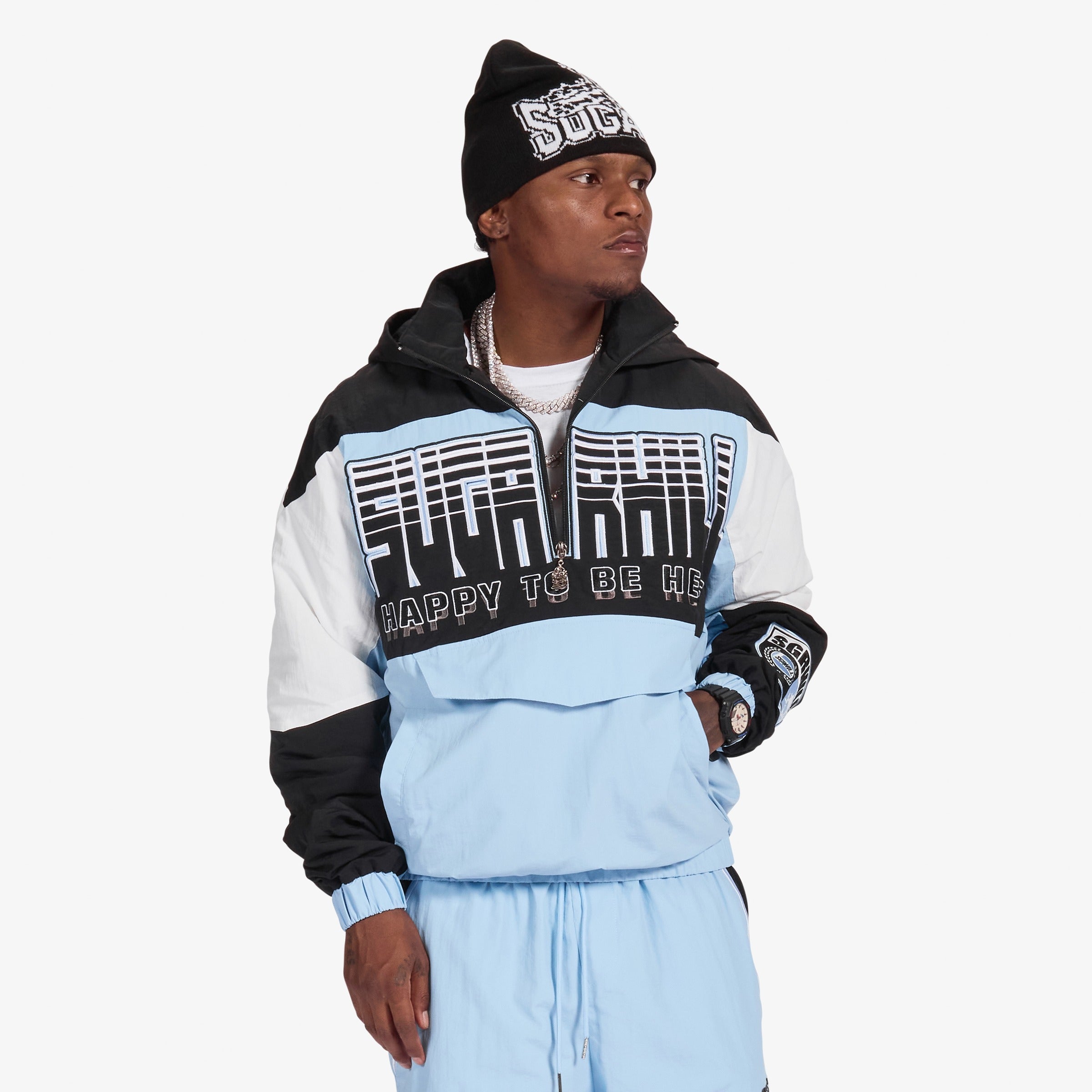 Sugarhill Storm Starter Jacket - Baby Blue by Denim Exchange