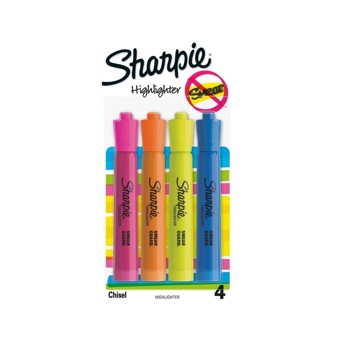 Sharpie Highlighters (4?pack, Assorted Colors) DestGlow