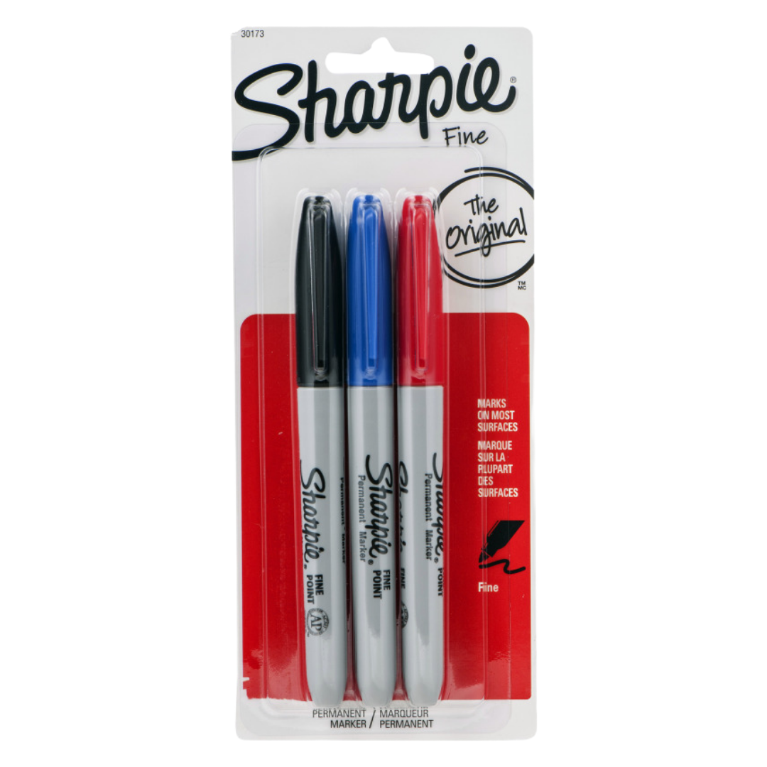 Sharpie Fine & Ultra Fine Marker 3ct Asst Color DestGlow