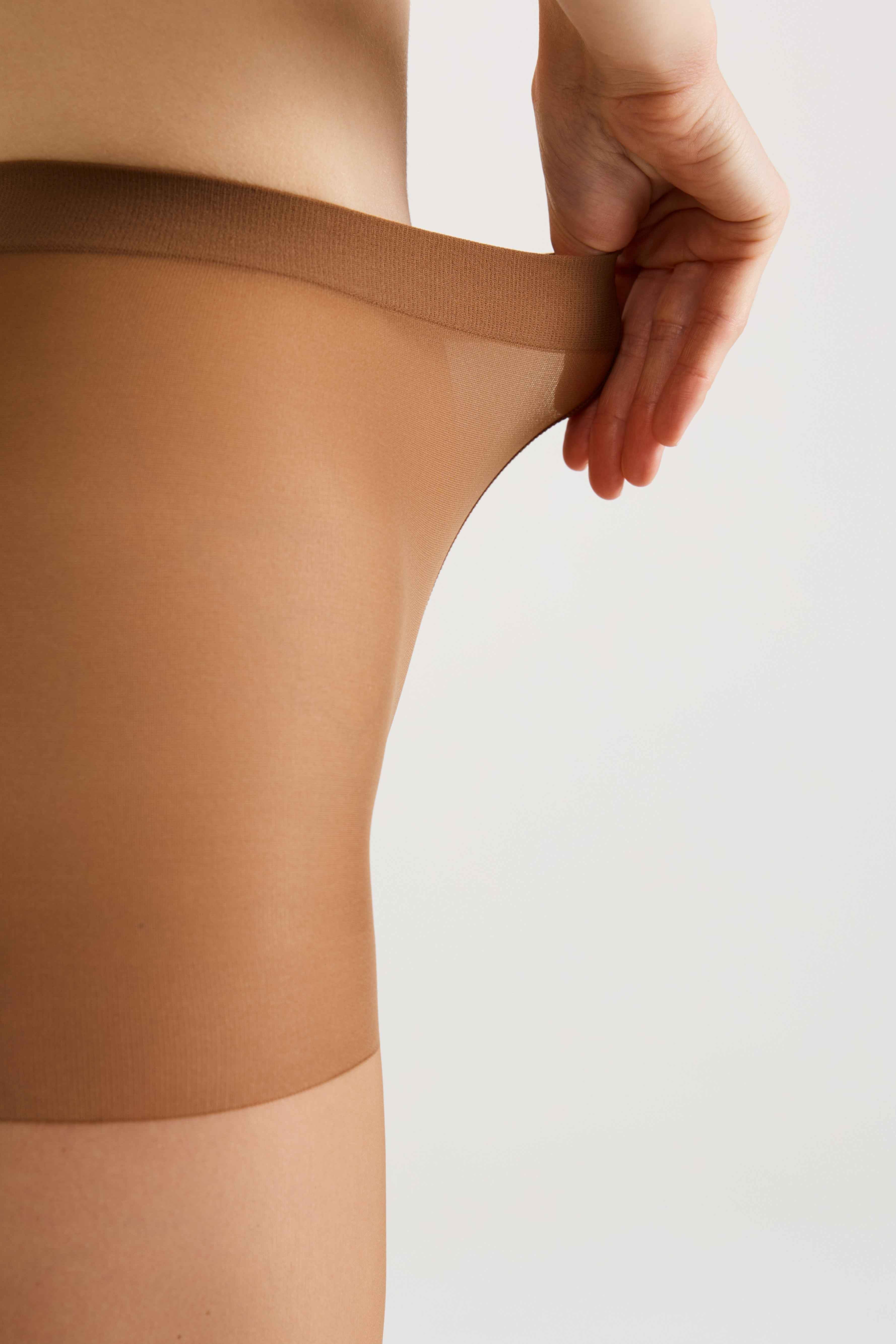 Fantasy Tights Conte Sheen - Flock and Rhinestone Applique