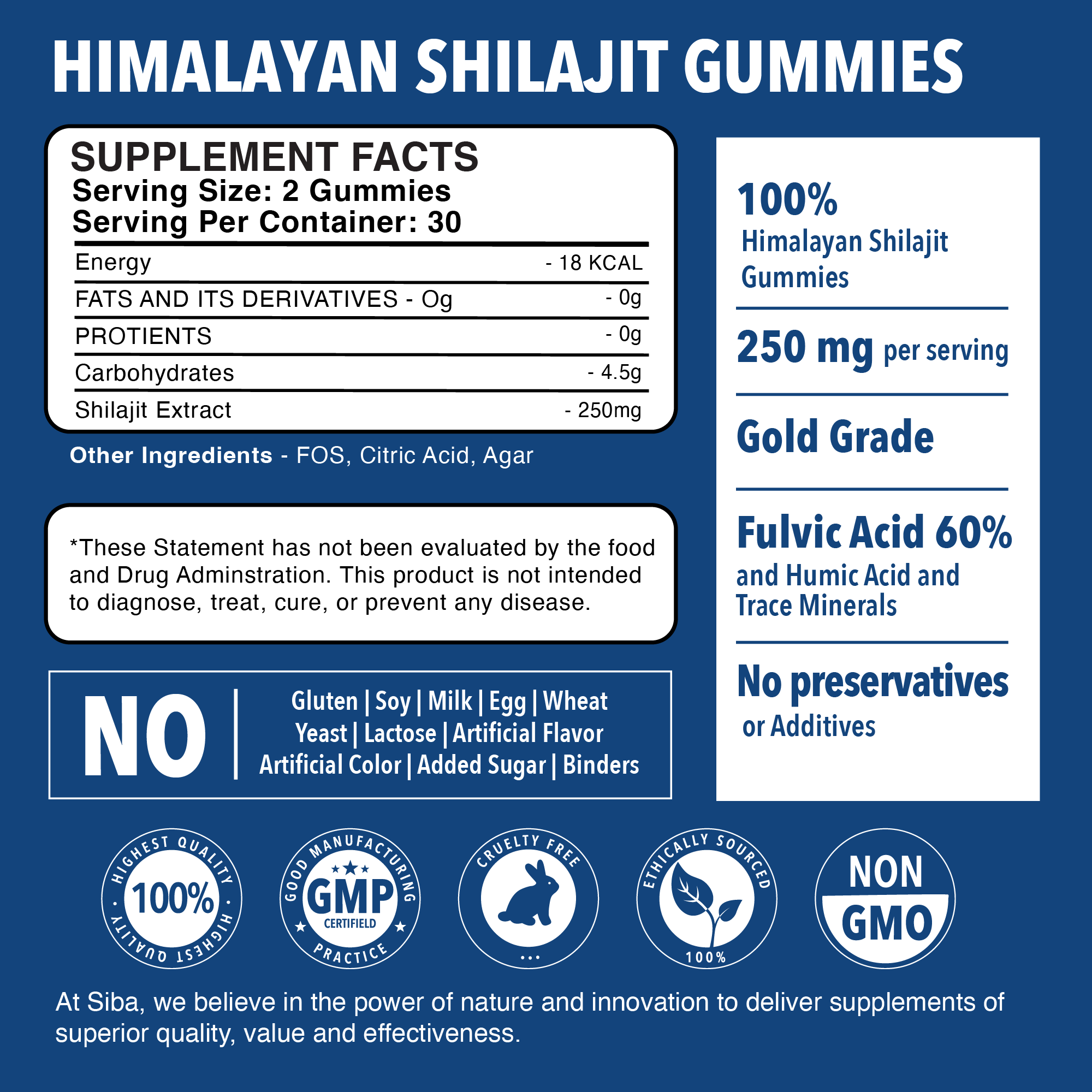 Shilajit Gummies by Siba Vitamins Store