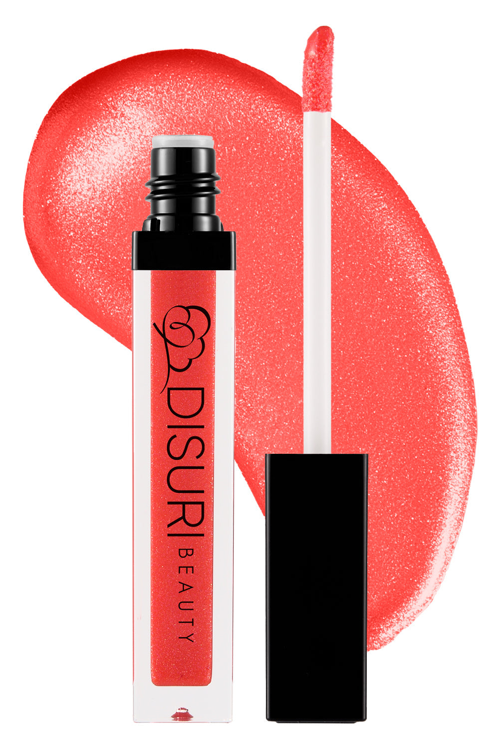 DISURI Beauty Shimmer Blast Lip Gloss - Sunset Glow DestGlow