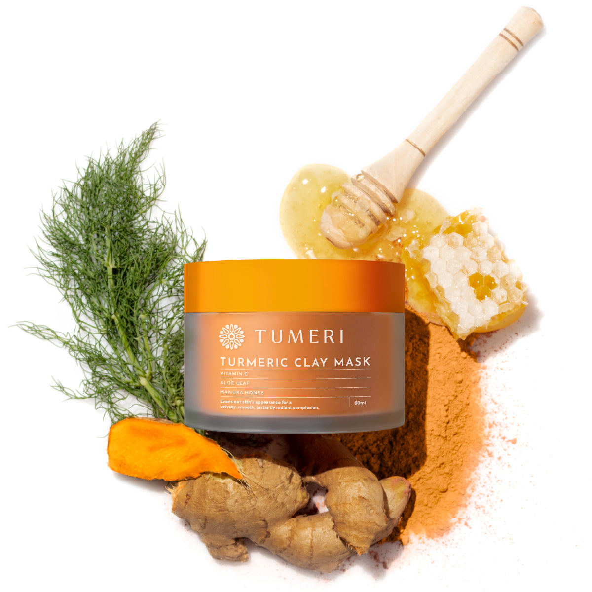 Turmeric + Vitamin C Clay Mask DestGlow