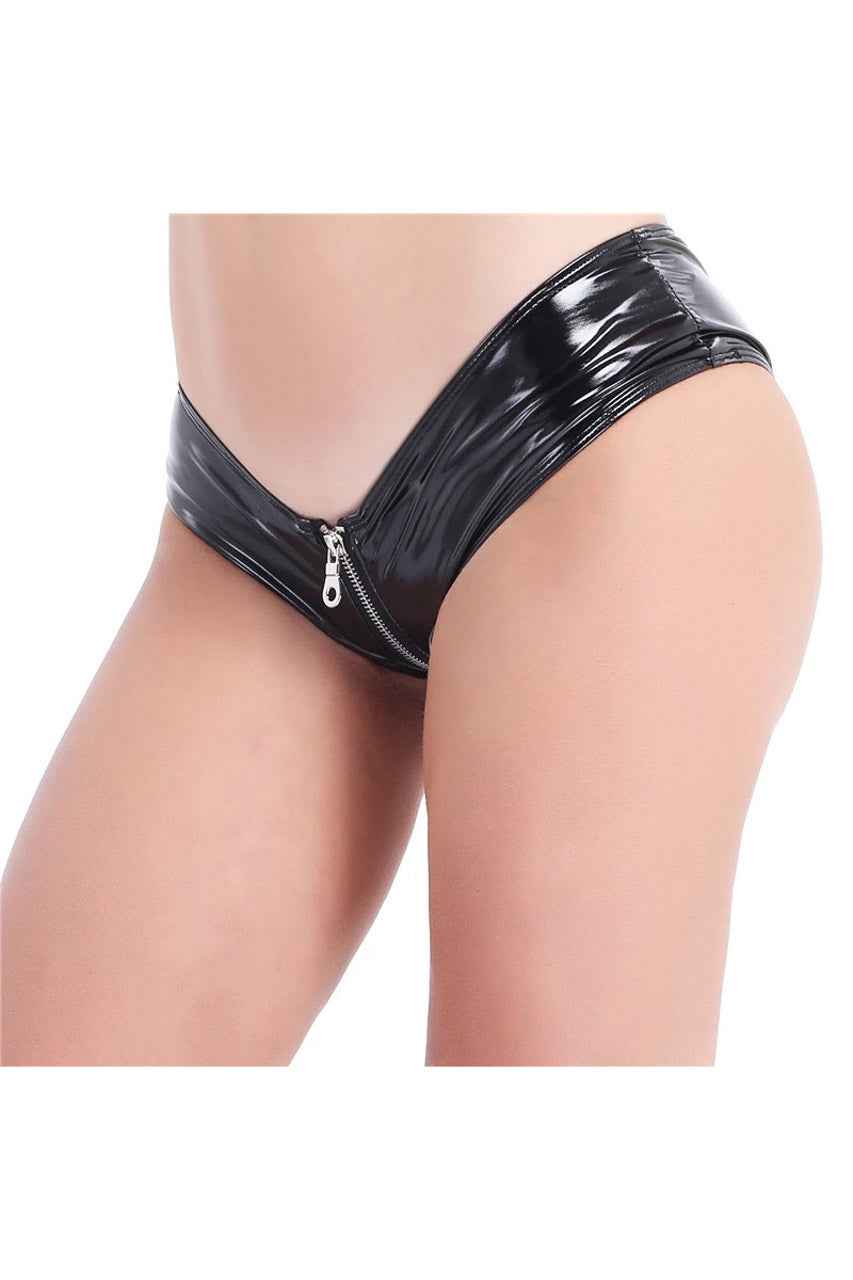 Vinyl Zipper Panty