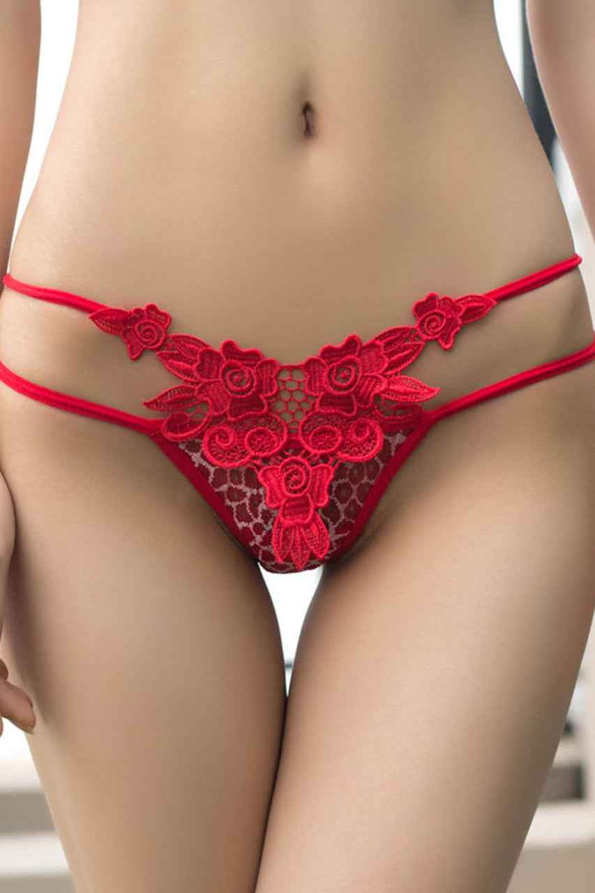 Crochet Front String Panty