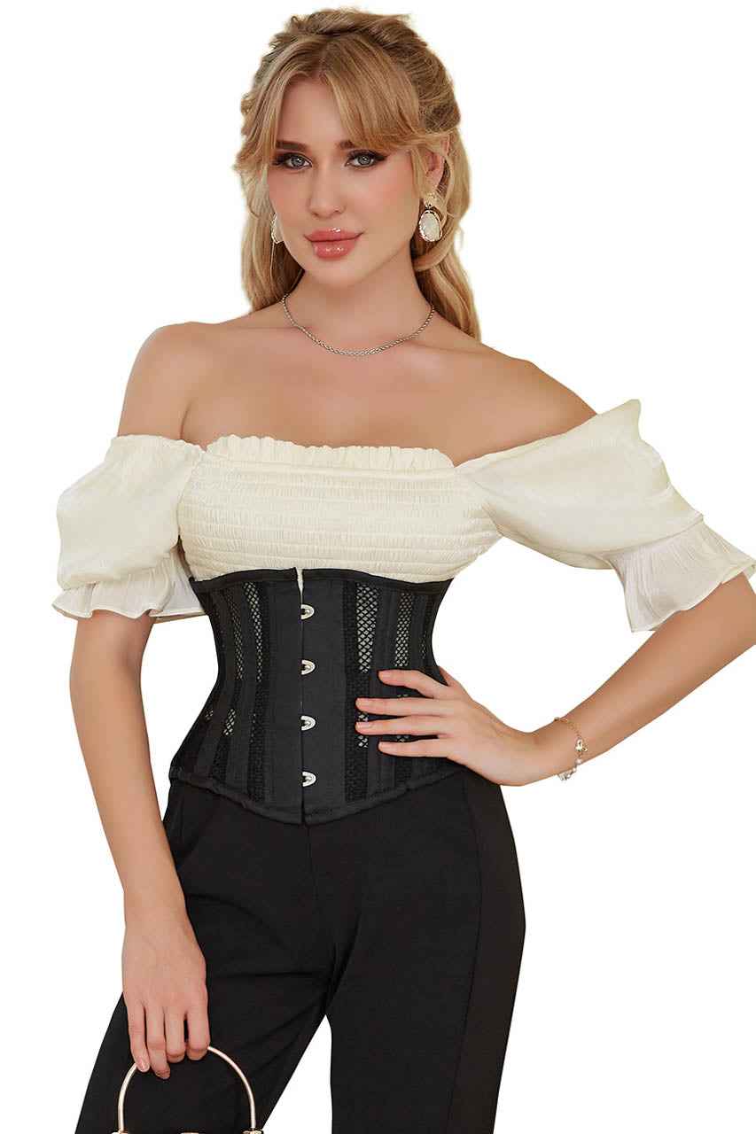 Plus Size Net Underbust Corset