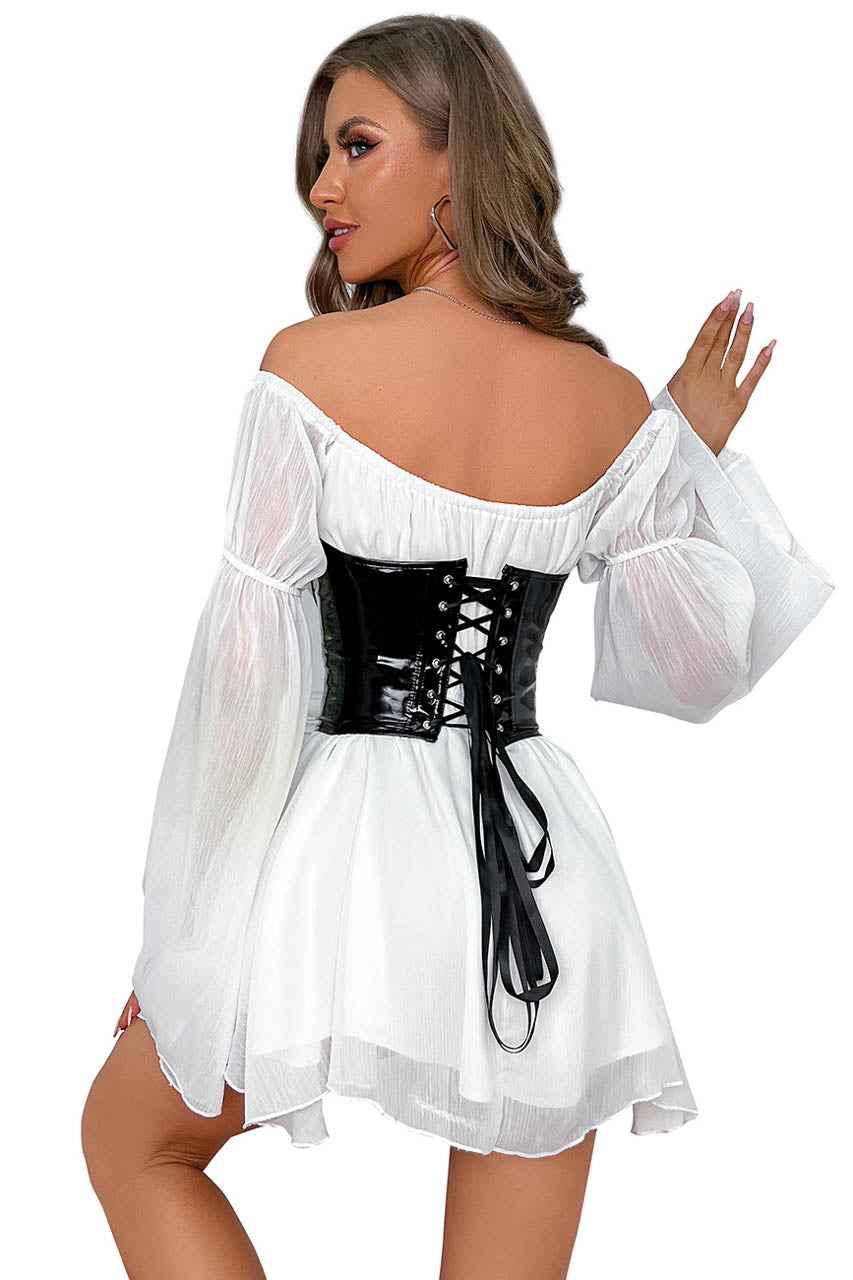 Black Vinyl Waist Cincher