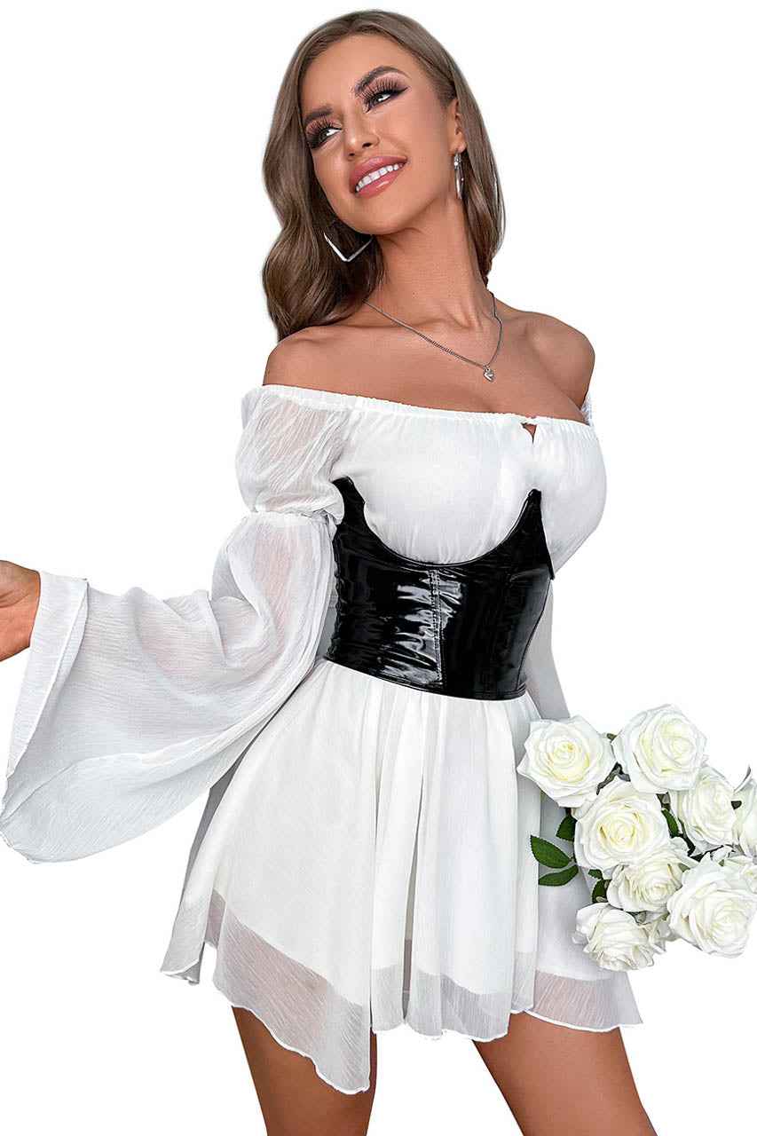 White Lace Lingerie Dress