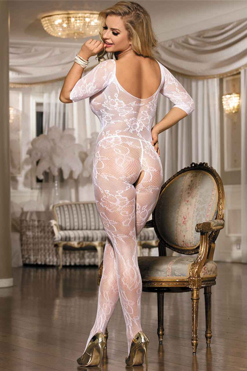 Swirl Net Bodystocking