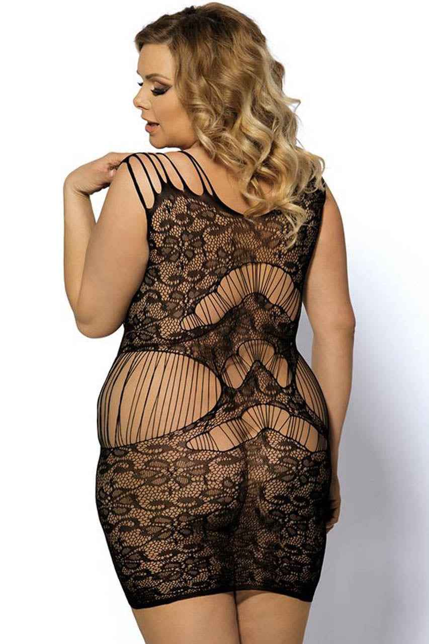Plus Size Magic Lace Strap Lingerie Dress