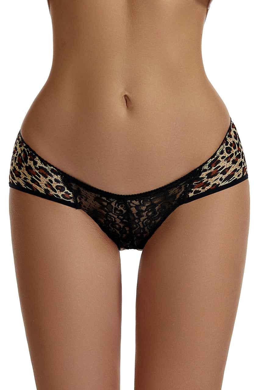 Silk Leopard Bikini Panty
