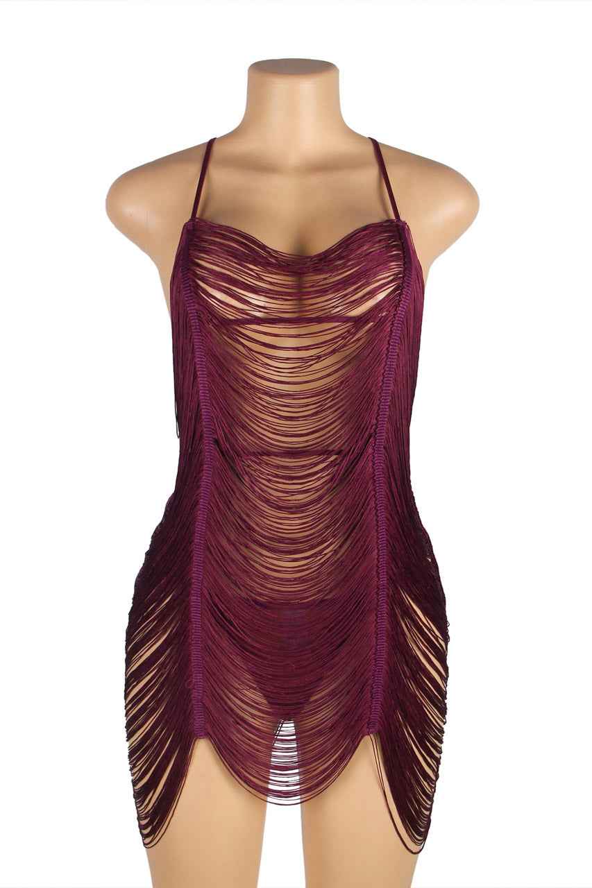 Shimmy Fringe Lingerie Chemise