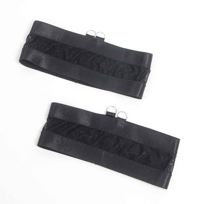 Bondage Bra and Garterbelt Set