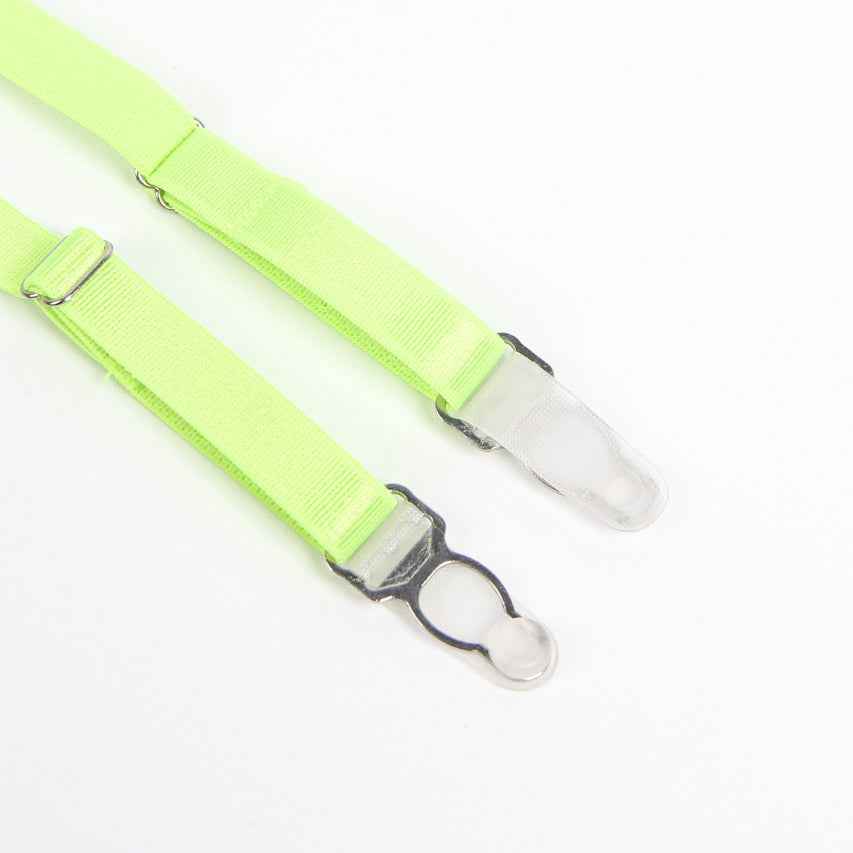 Neon Lace Bra and Garter Set