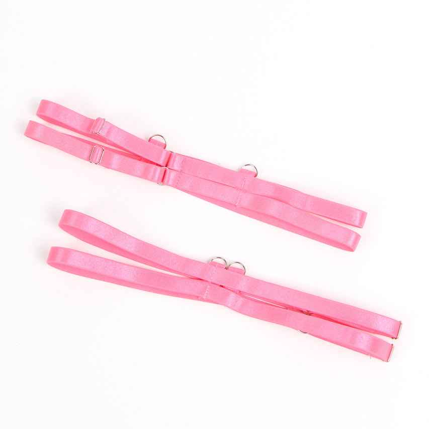 Neon Lace Bra and Garter Set