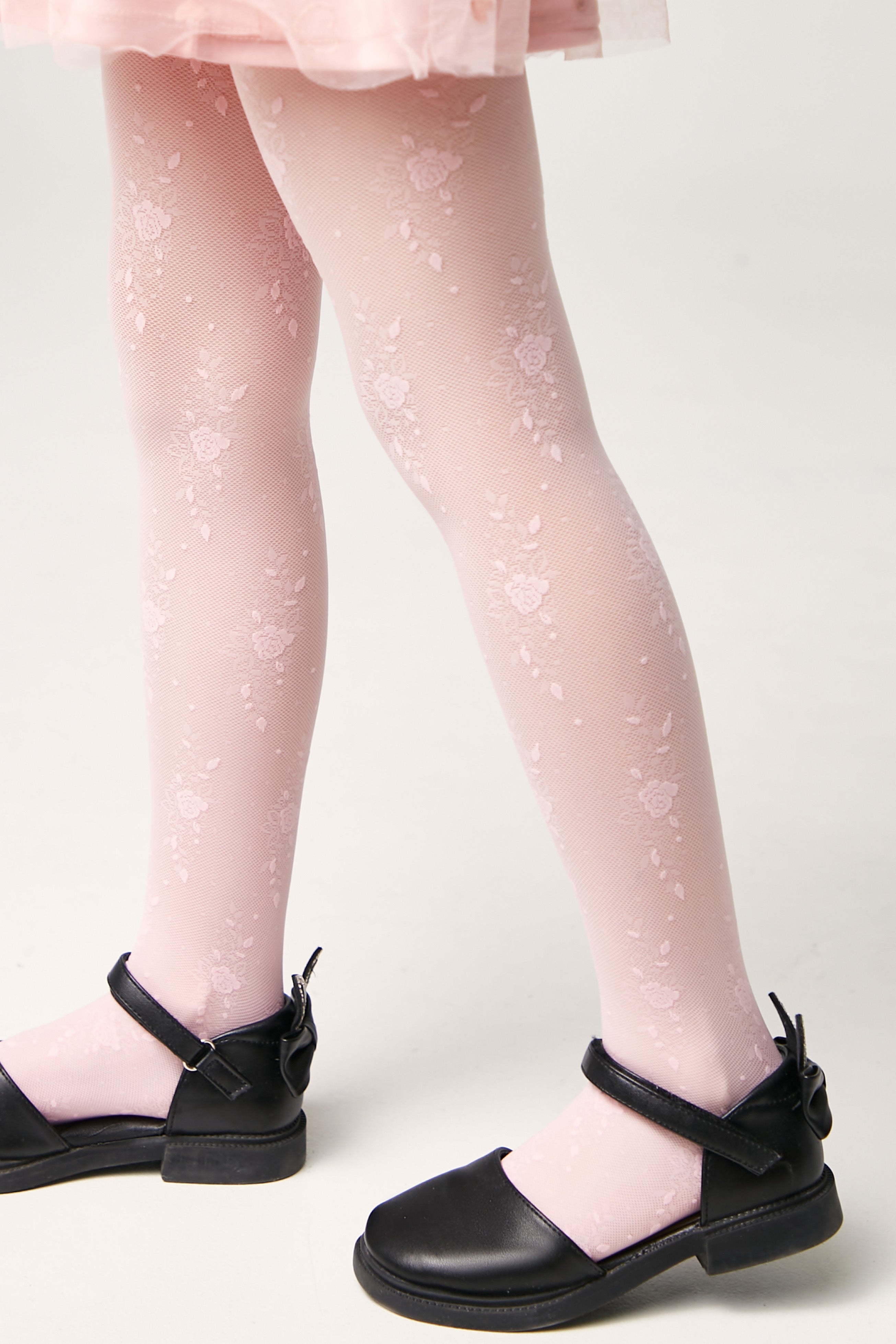 Conte Tights for girls Sofia 20 Den - Floral Pattern - DestGlow