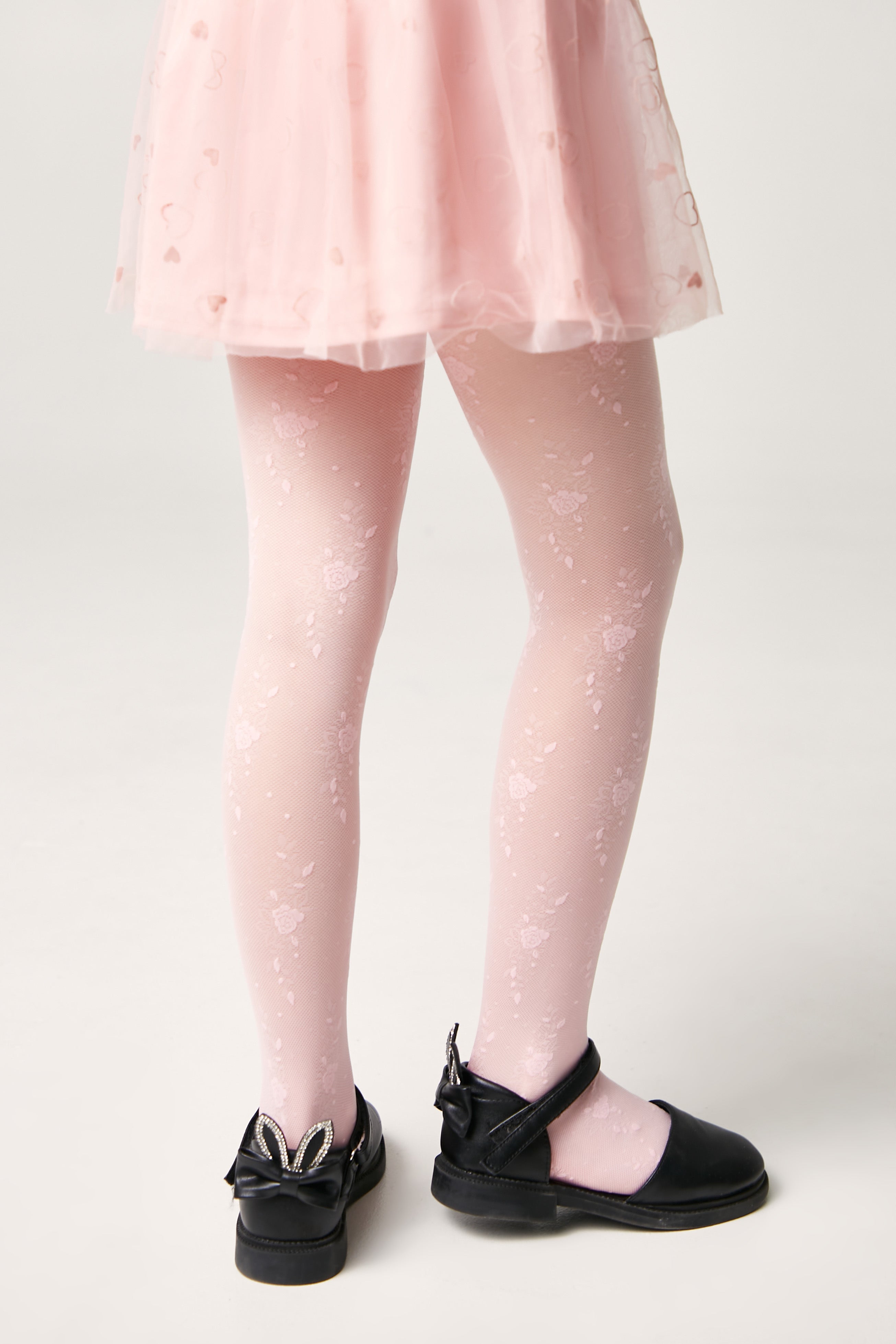 Conte Tights for girls Sofia 20 Den - Floral Pattern - DestGlow