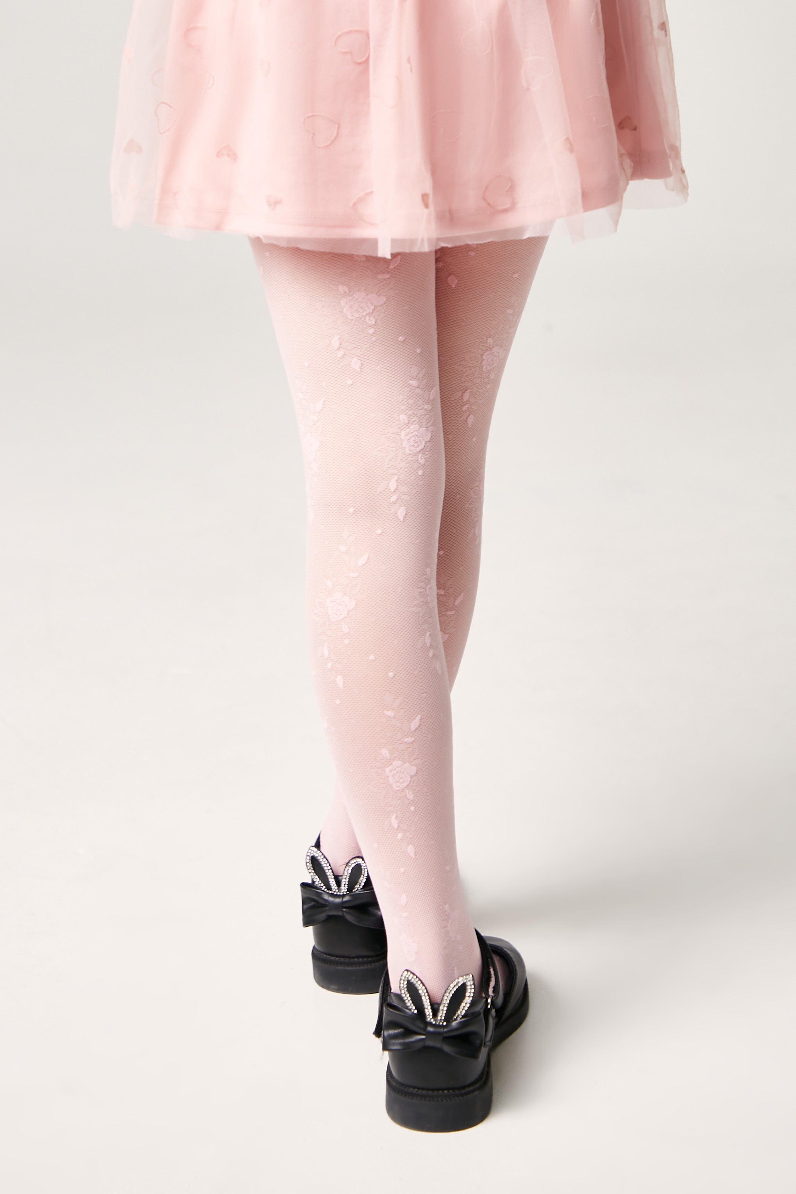 Conte Tights for girls Sofia 20 Den - Floral Pattern - DestGlow