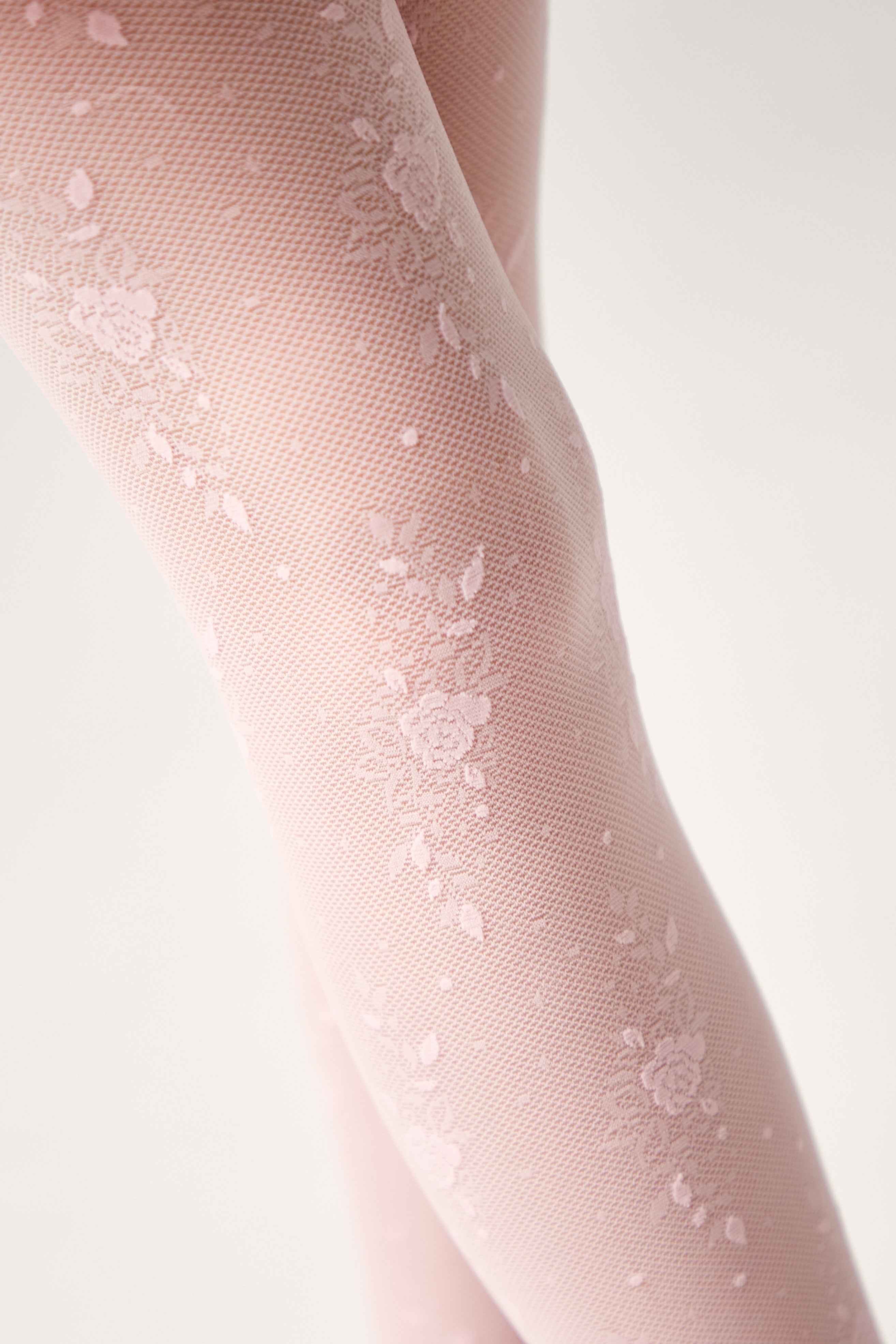 Conte Tights for girls Sofia 20 Den - Floral Pattern