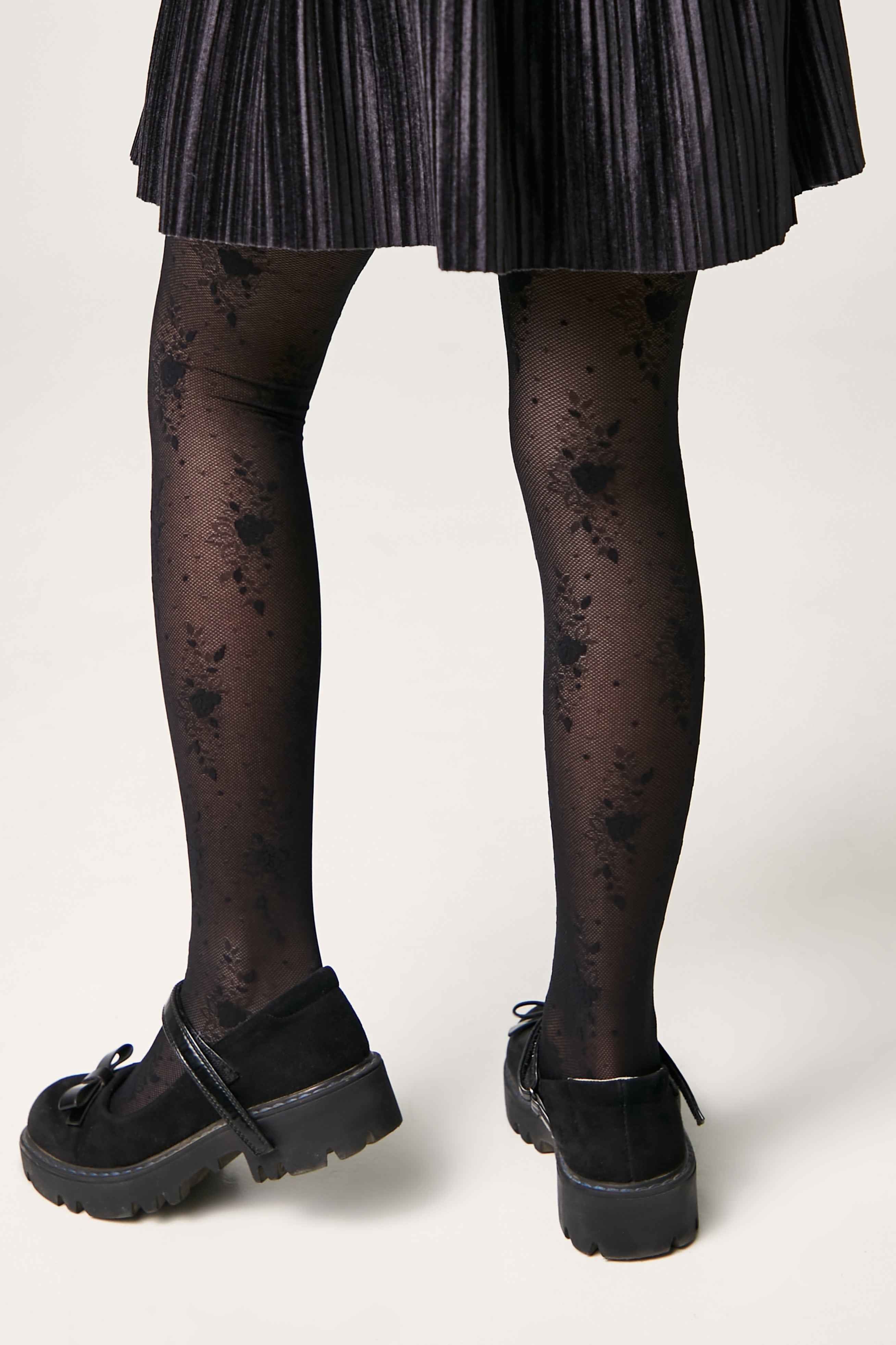 Conte Tights for girls Sofia 20 Den - Floral Pattern