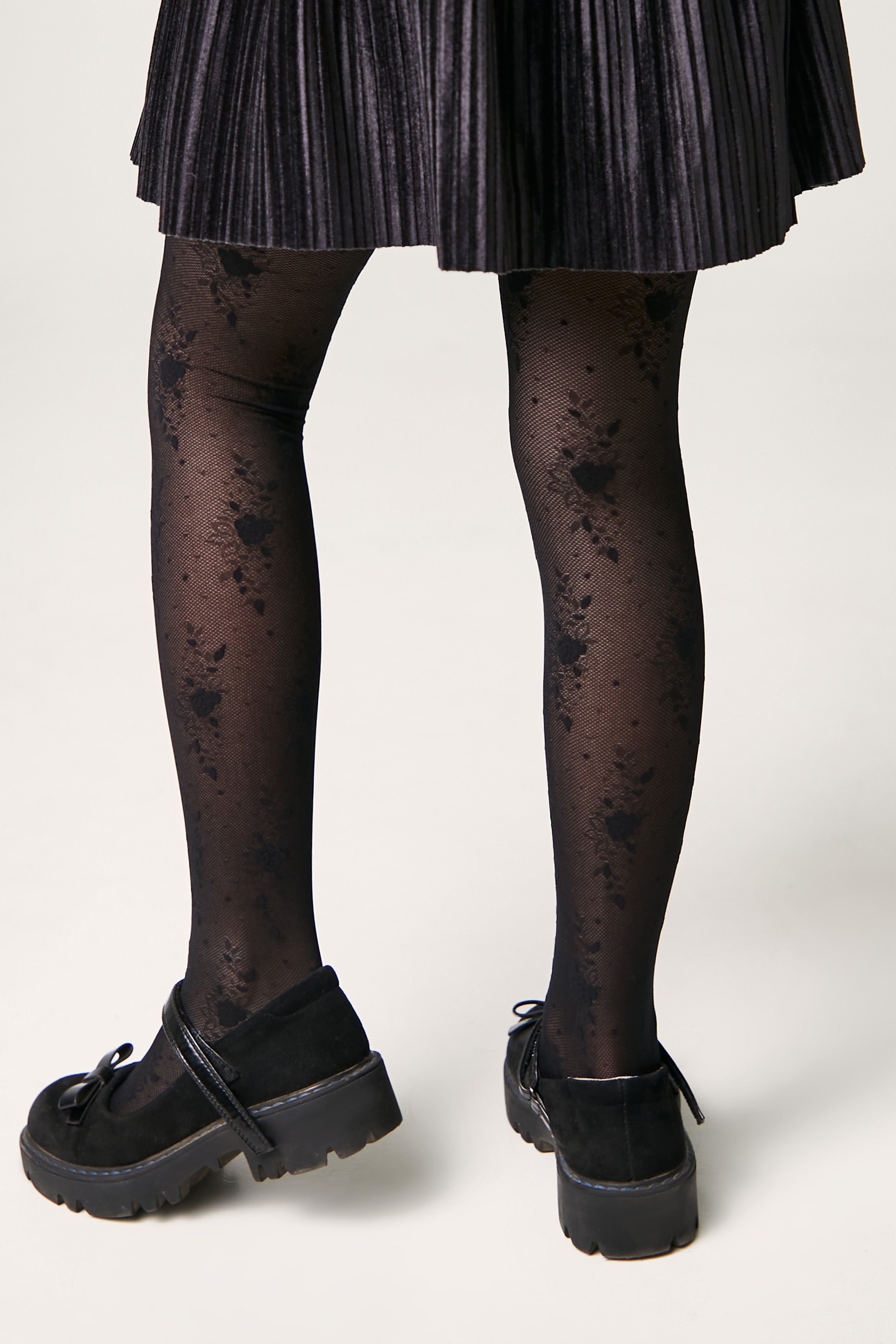 Conte Tights for girls Sofia 20 Den - Floral Pattern - DestGlow